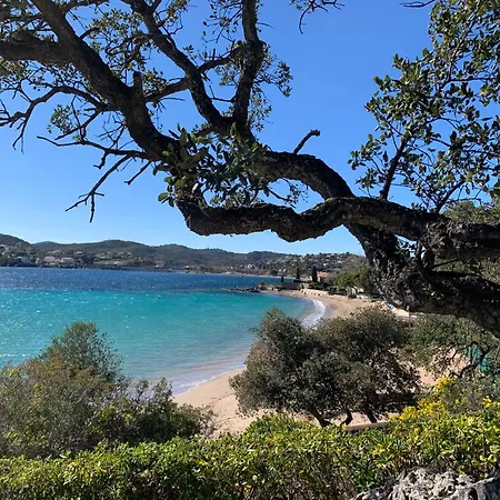 Climatise Avec Vue Panoramique Sur La Baie D'agay Apartmán
